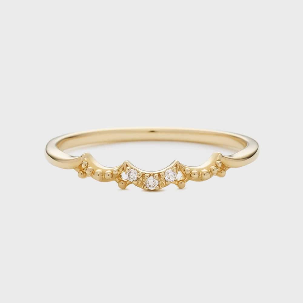 【Pocket Ring】K10ダイヤモンドリング
