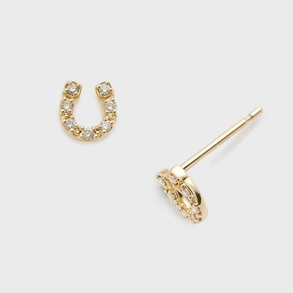 SAORIさんご着用【Tiny Motif】K10ダイヤモンドシューピアス（0.02ct）