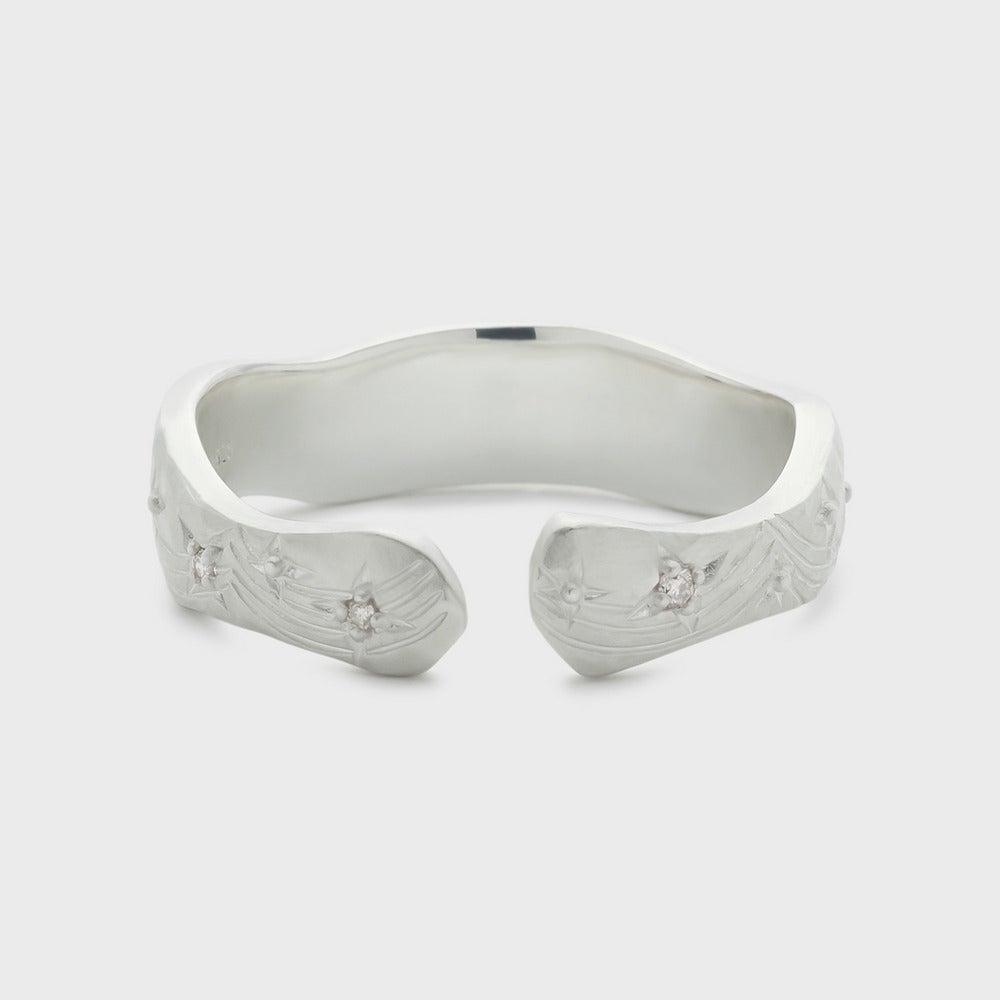 【Pocket Ring】シルバーダイヤモンドリング（0.01ct）